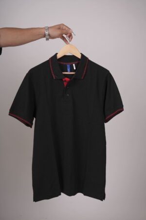 Black with red tipping